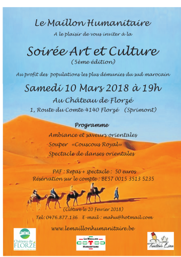 Soirée Art et Culture 2018