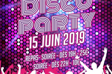 Soirée Disco Party – 15 juin 2019